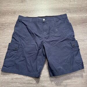 Orvis Shorts Mens‎ 40 Blue Tech Cargo Voyager Short Outdoor Nylon Utility 10"